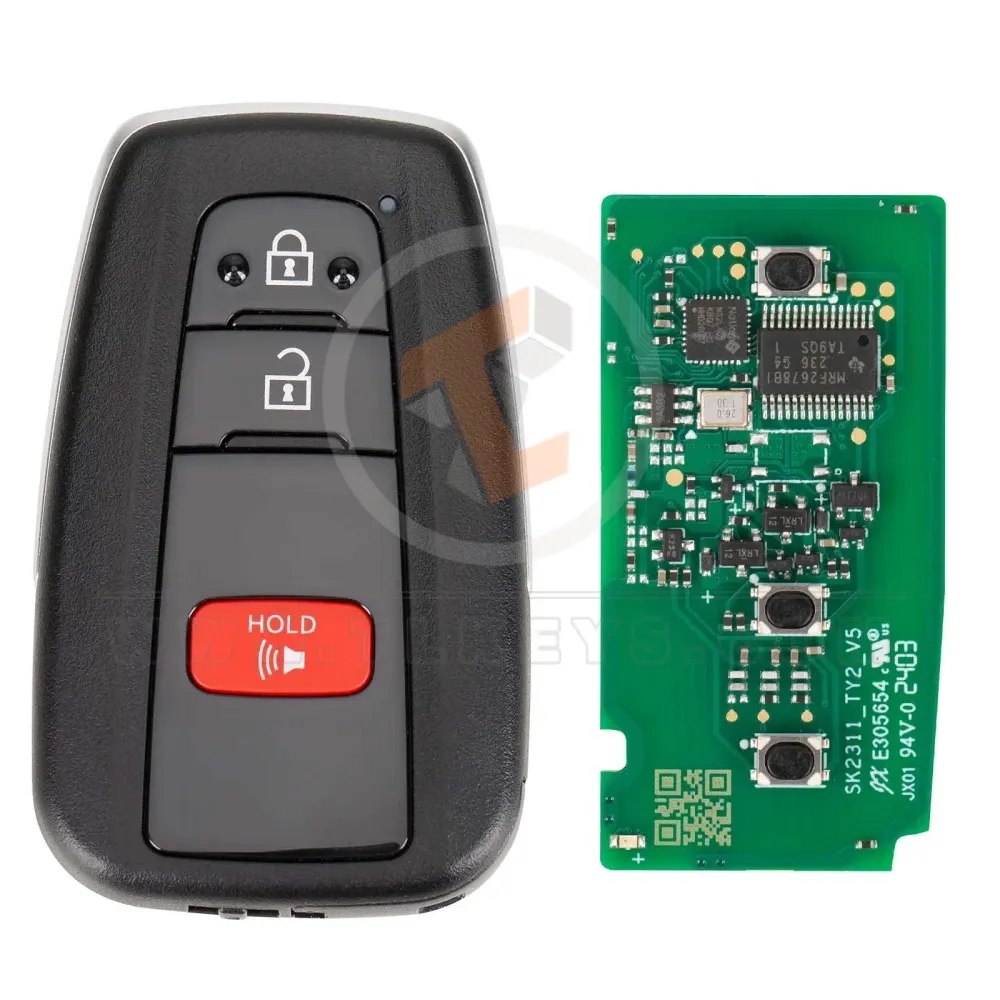 Autel ikeyty8a3l smart remote key 3 buttons for toyota