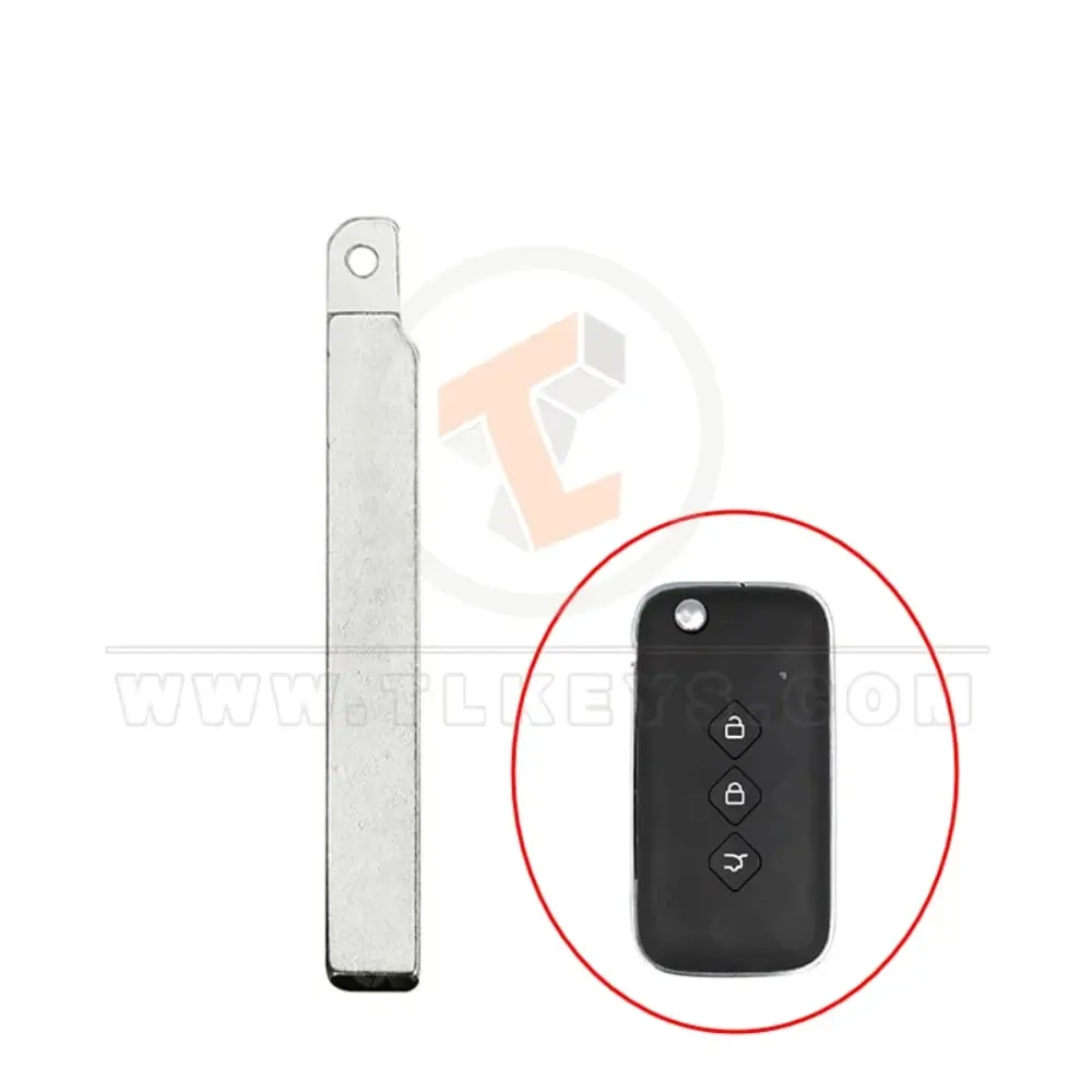 Chevrolet captiva 2024 flip remote key blade 2