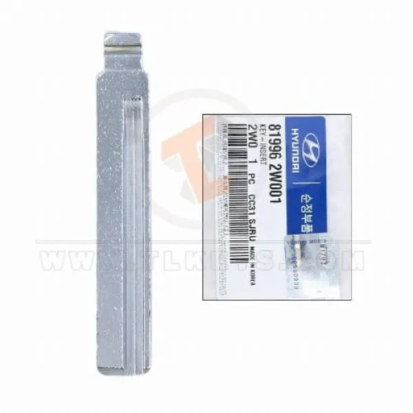 Hyundai Santa Fe 2013 Flip Key Blade 81996 2W001 Blade Type Flip Key Blade