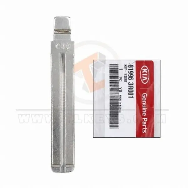 Véritable KIA Sorento 2013 Insert Key Blade 81996 3R001 Type de lame Lame de clé Véritable KIA Sorento 2013 Insert Key Blade 81996 3R001 Type de lame Lame de clé