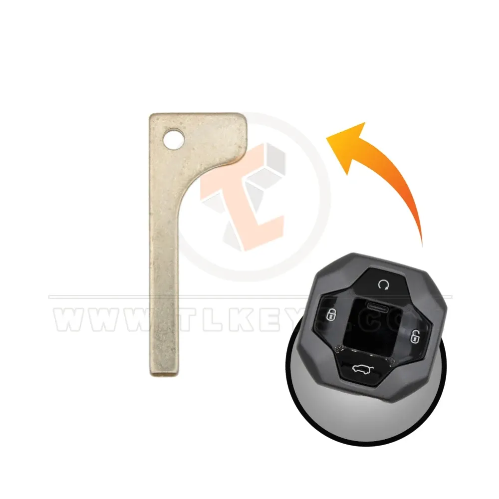 Chery jetour t2 smart remote emergency key blade uncut