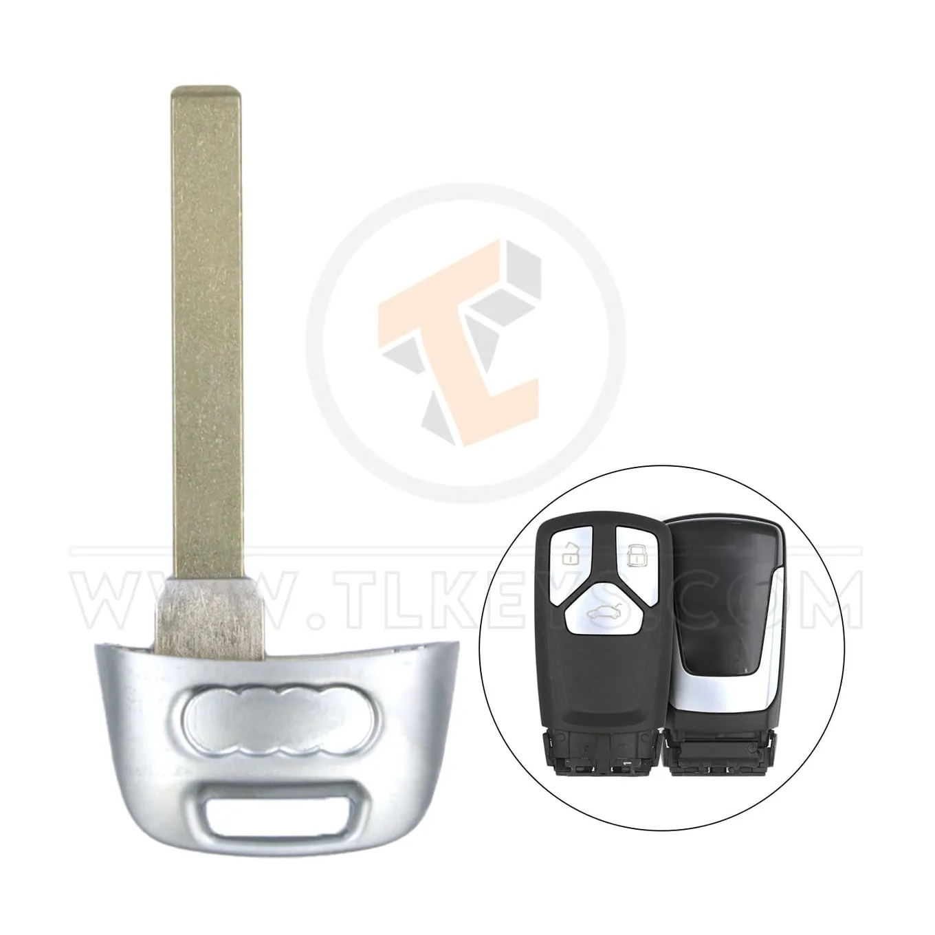 Lame de clé de secours Audi pour clés de secours intelligentes de type 2 à distance