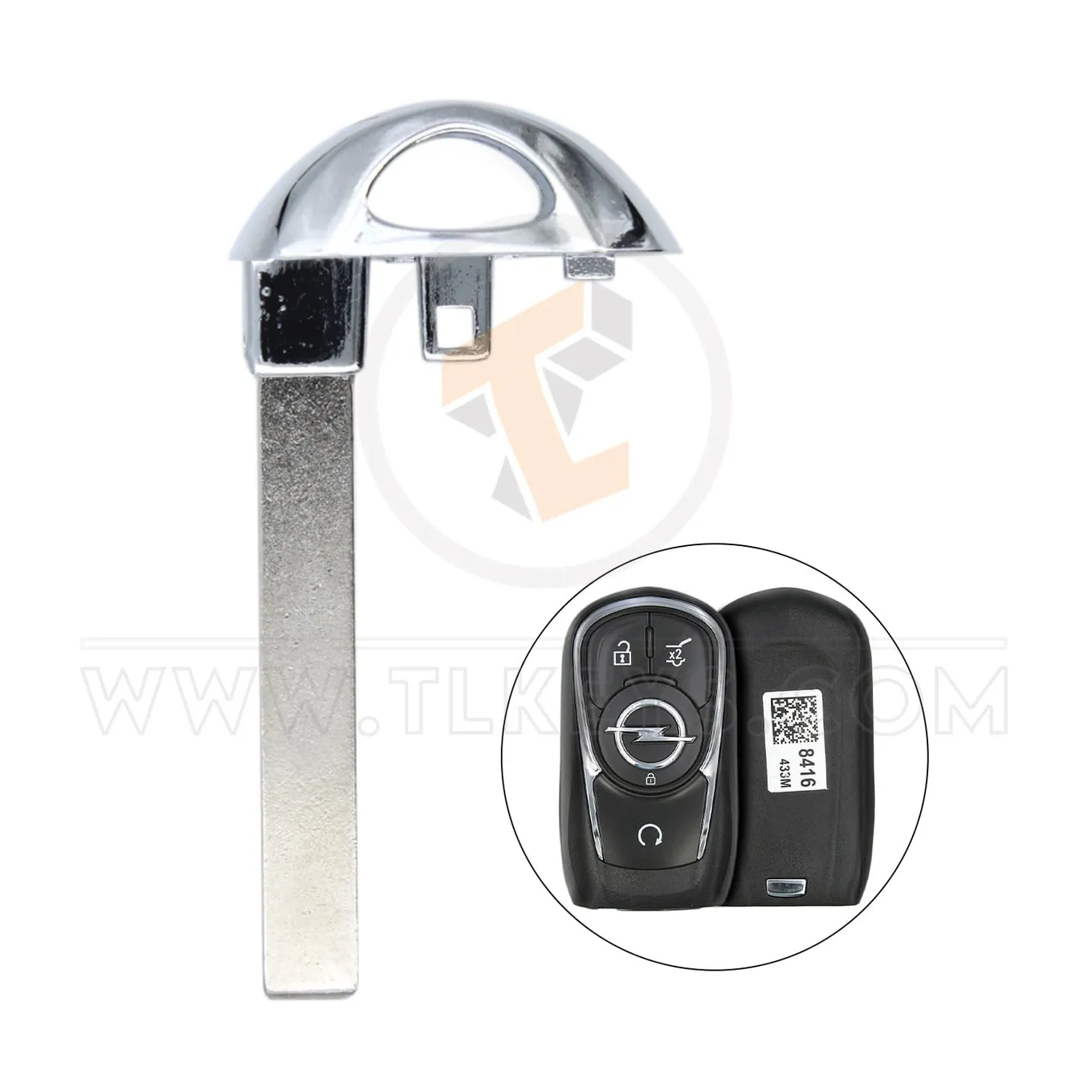 Buick Opel 2016 2020 Hoja de llave de emergencia Llaves de emergencia
