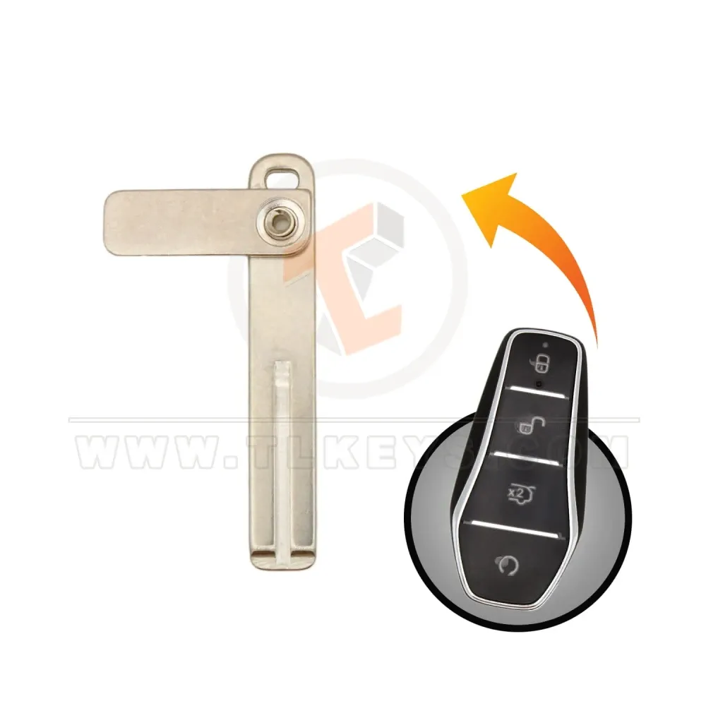 Byd 2025 smart proximity remote emergency key blade uncut