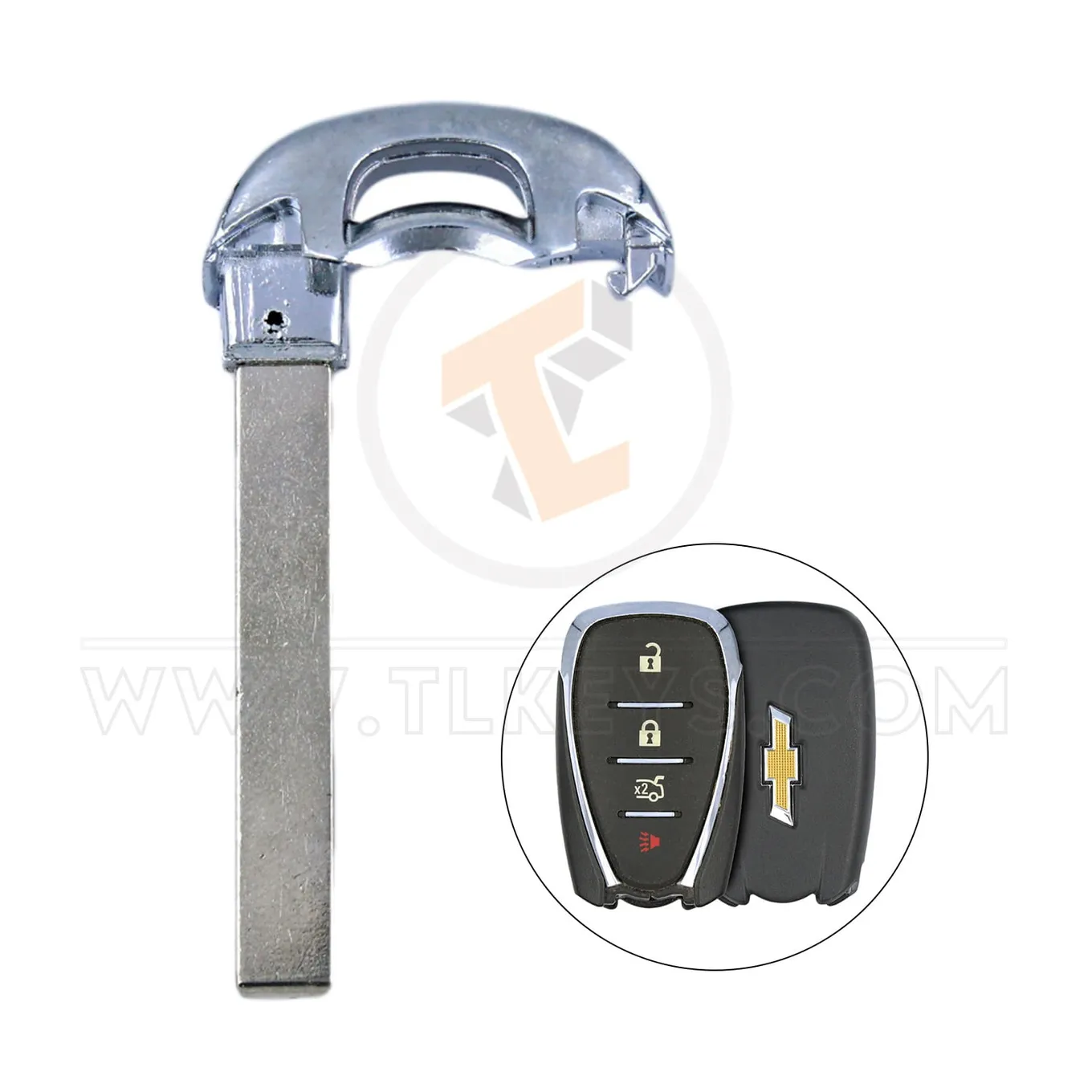 Clés d'urgence à lame d'urgence intelligente Chevrolet 2016 2018