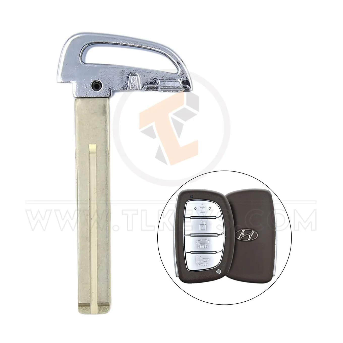 Hyundai Sonata Tucson 2015 2019 Lame de clé d'urgence TOY48 Profil de lame TOY48