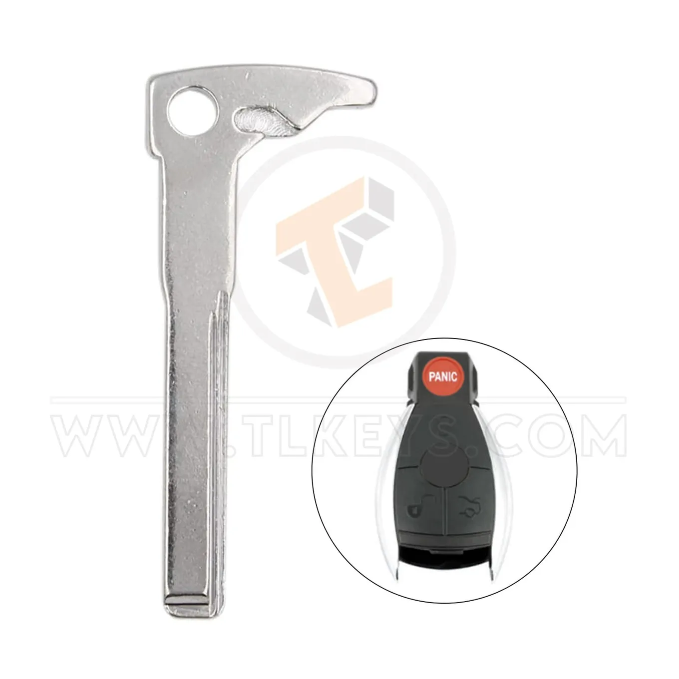 2006–2009 Mercedes M R CL & GL Notschlüsselblatt Notschlüssel