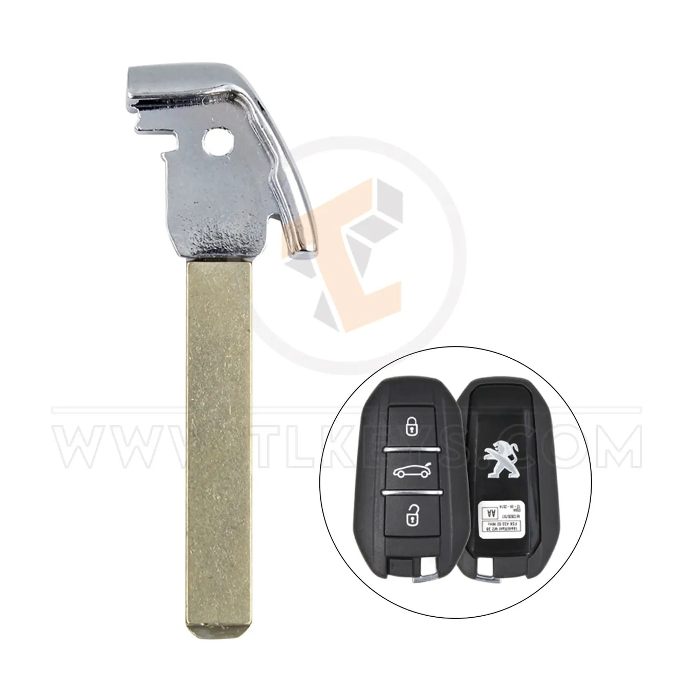 Emergency Key Blade VA2 For Peugeot Citroen 2013 2018 Aftermarket Blade Profile VA2