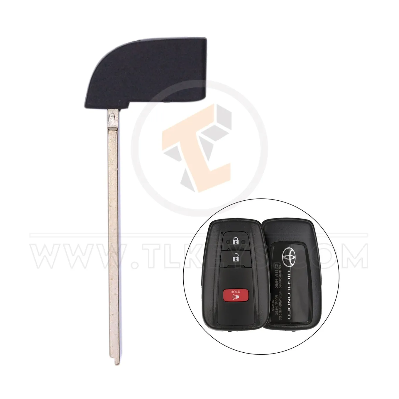 Toyota Camry 2018 Emergency Key 1 Side Emergency Keys