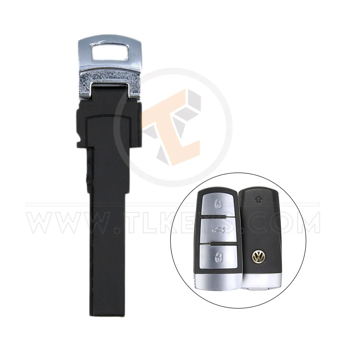 Volkswagen 2002 2008 Emergency Key Insert HU66 Status Aftermarket