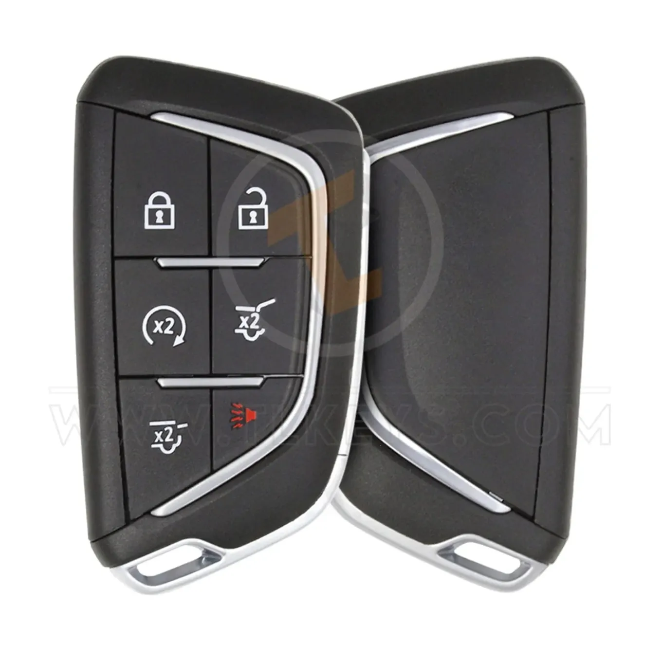 Cadillac escalade 2021 2024 smart proximity remote key shell 6 buttons