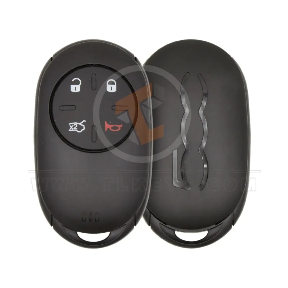 Fiat 500 smart remote key shell 4 buttons panic aftermarket