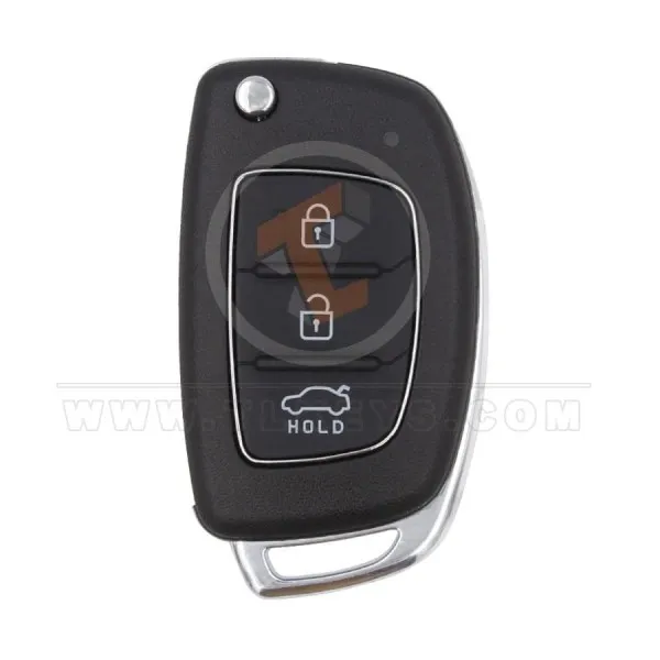 Hyundai Flip Key Remote Shell 3 Buttons Sedan Trunk HYN17 Blade Status Aftermarket