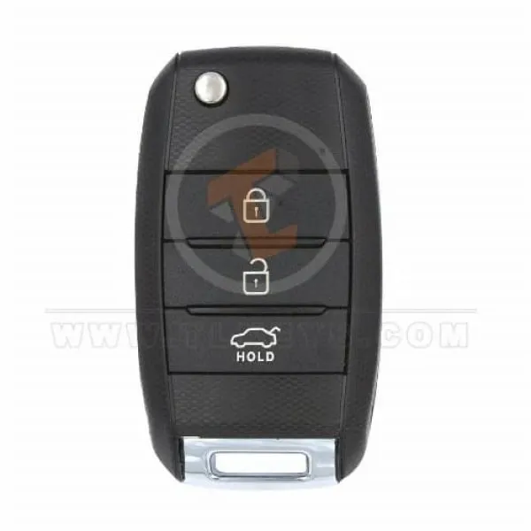 KIA 2013 2017 Flip Remote Key Shell 3 Buttons Sedan Trunk Panic Button No