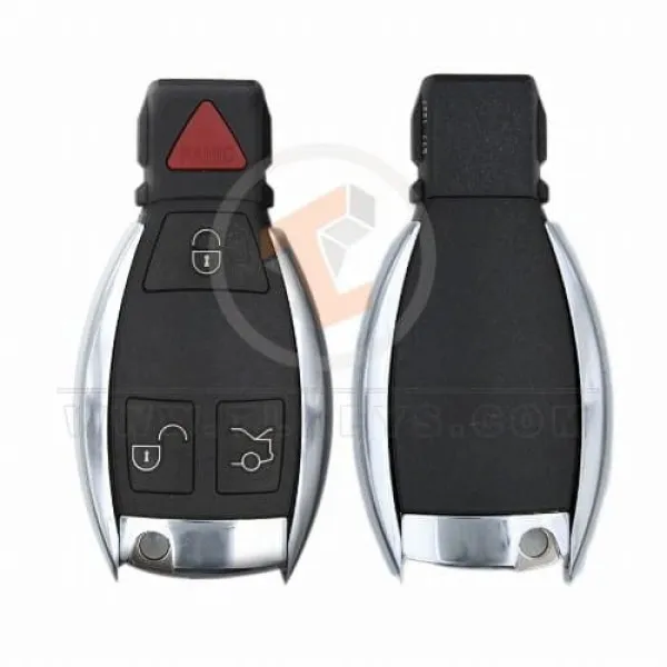 Mercedes BGA Chrome Key Remote Shell With Blade 4 Buttons Remote Shell Type Fobik Shell Mercedes BGA Chrome Key Remote Shell With Blade 4 Buttons Remote Shell Type Fobik Shell