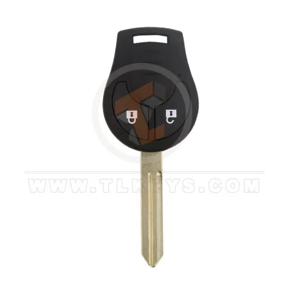 Nissan Head Key Remote Shell 2 botones Botones de marca del mercado de accesorios 2