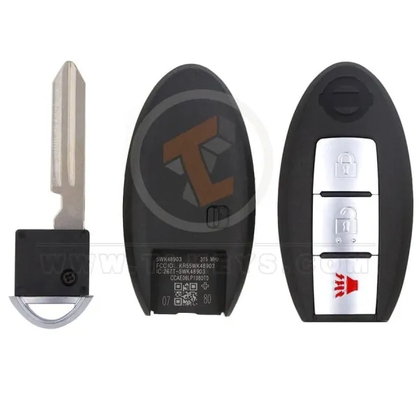 Nissan Smart Key Remote Shell 3 Buttons With Side Lock Buttons 3