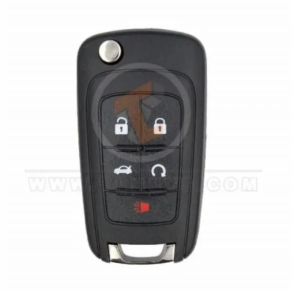 Opel 2012 2015 Flip Key Remote Shell 5 Buttons Aftermarket Brand