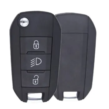 Peugeot 3button flip key remote shell primary Peugeot 3button flip key remote shell primary