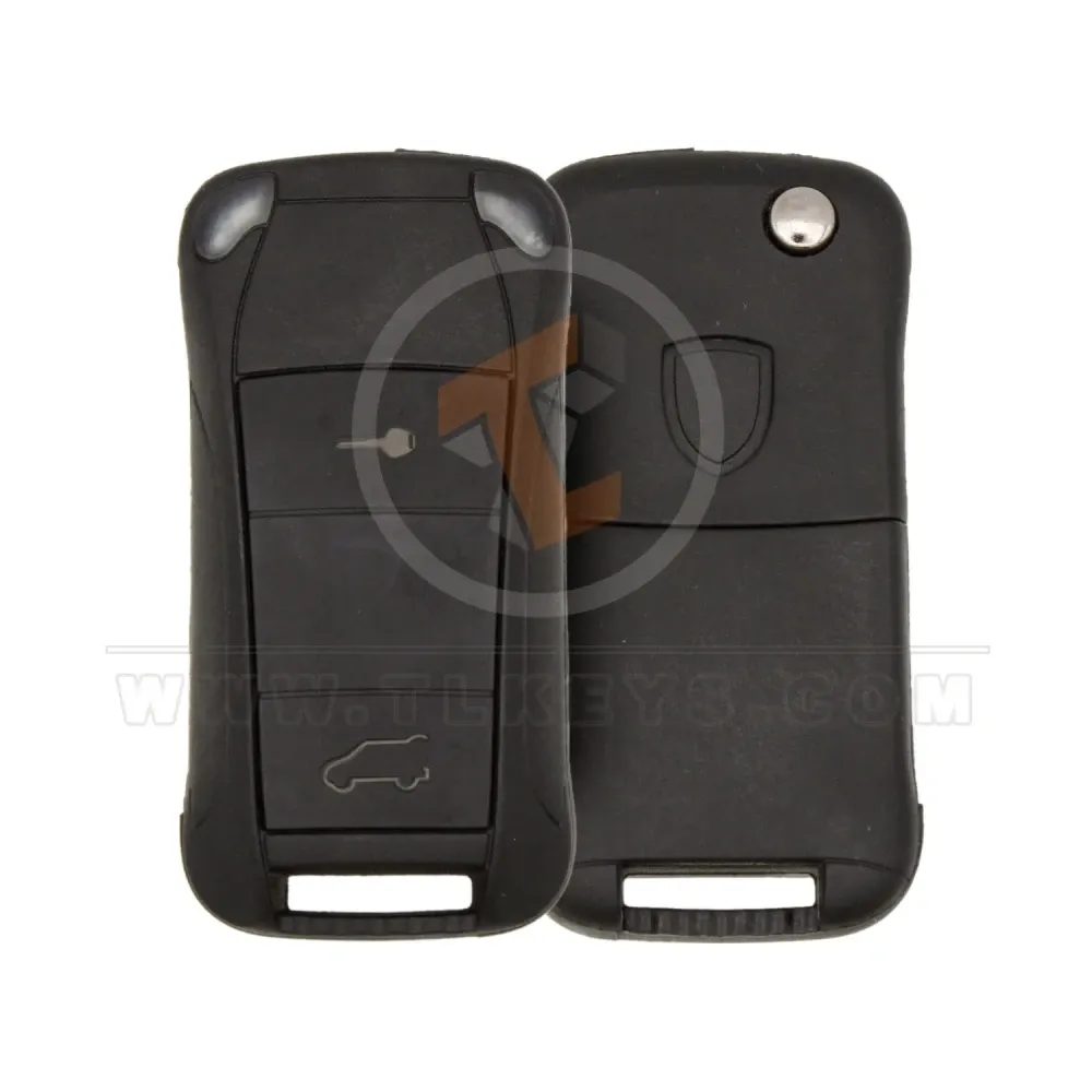 Porsche cayenne flip remote key shell 2 buttons aftermarket