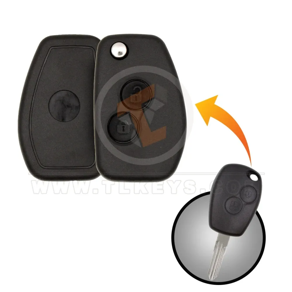 Modified renault 2014 flip remote key shell 2 button Modified renault 2014 flip remote key shell 2 button
