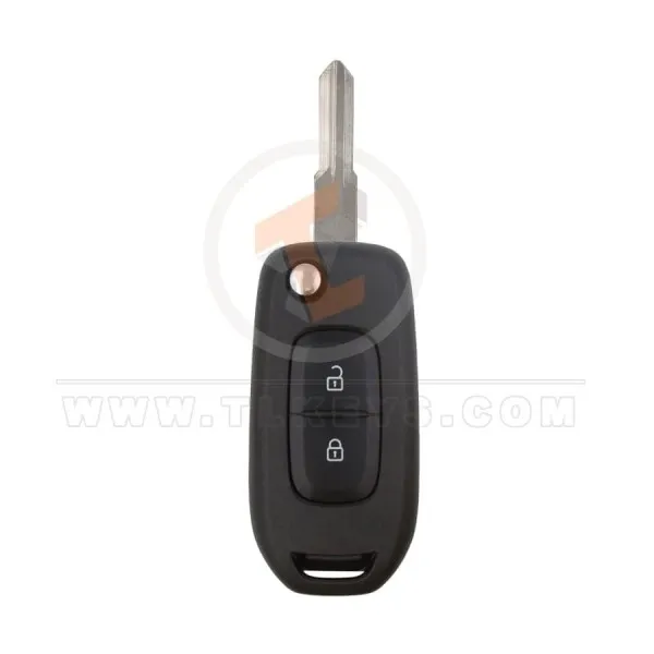 Renault Flip Key Remote Shell 2 Buttons With White Back Cover