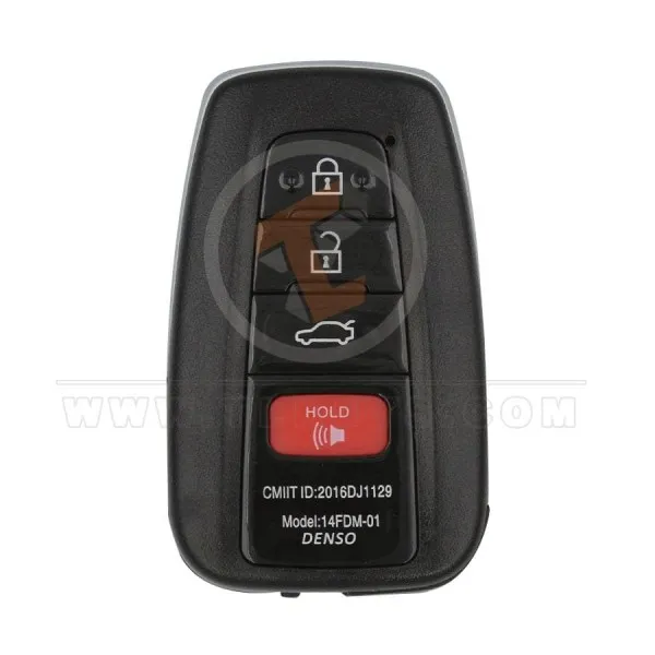 Toyota All Models 2013 2018 Modified Smart Key Remote Shell 4 Buttons Emergency Key/blade Included