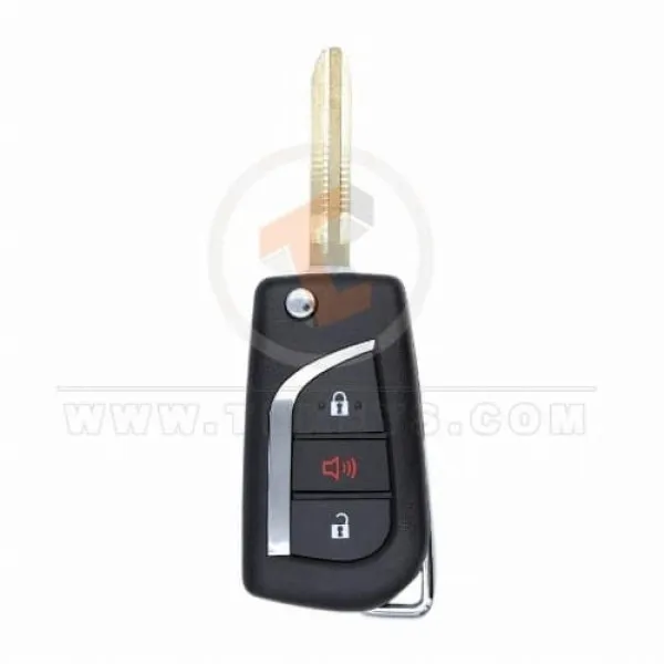 Toyota Camry 2016 2020 Flip Key Remote Shell 3 Buttons ( Alarm )