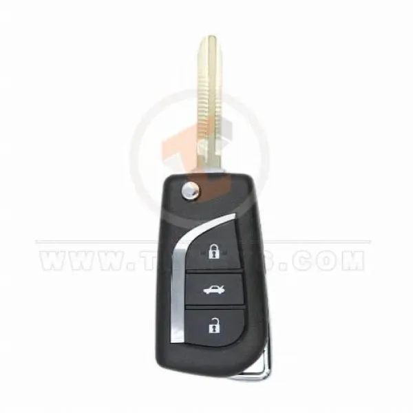 Toyota Camry 2016 2020 Flip Key Remote Shell 3 Buttons ( Trunk ) Remote Shell