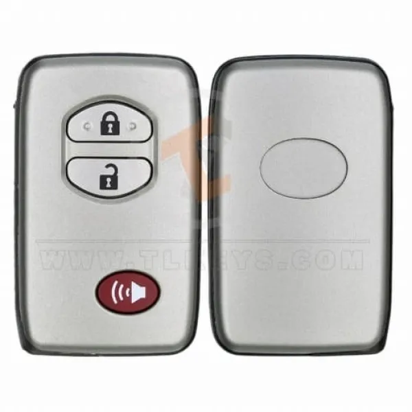 Toyota Prado Land Cruiser 2009 2012 Smart Remote Key Shell 3 Buttons Panic Button Yes