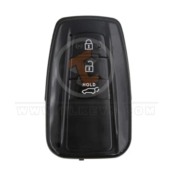 Coque de télécommande Toyota 3 boutons, coffre SUV avec miroir peint, clé/lame d'urgence incluse