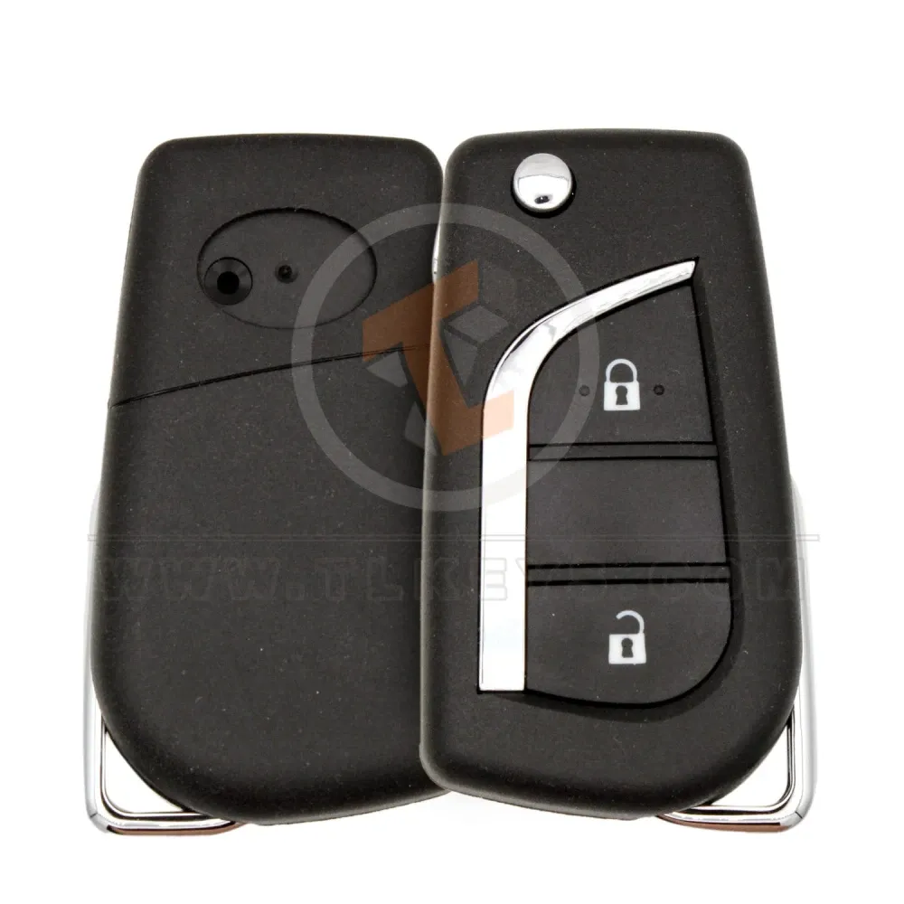 Toyota 2000 2007 flip remote key shell 2 button toy43 Toyota 2000 2007 flip remote key shell 2 button toy43