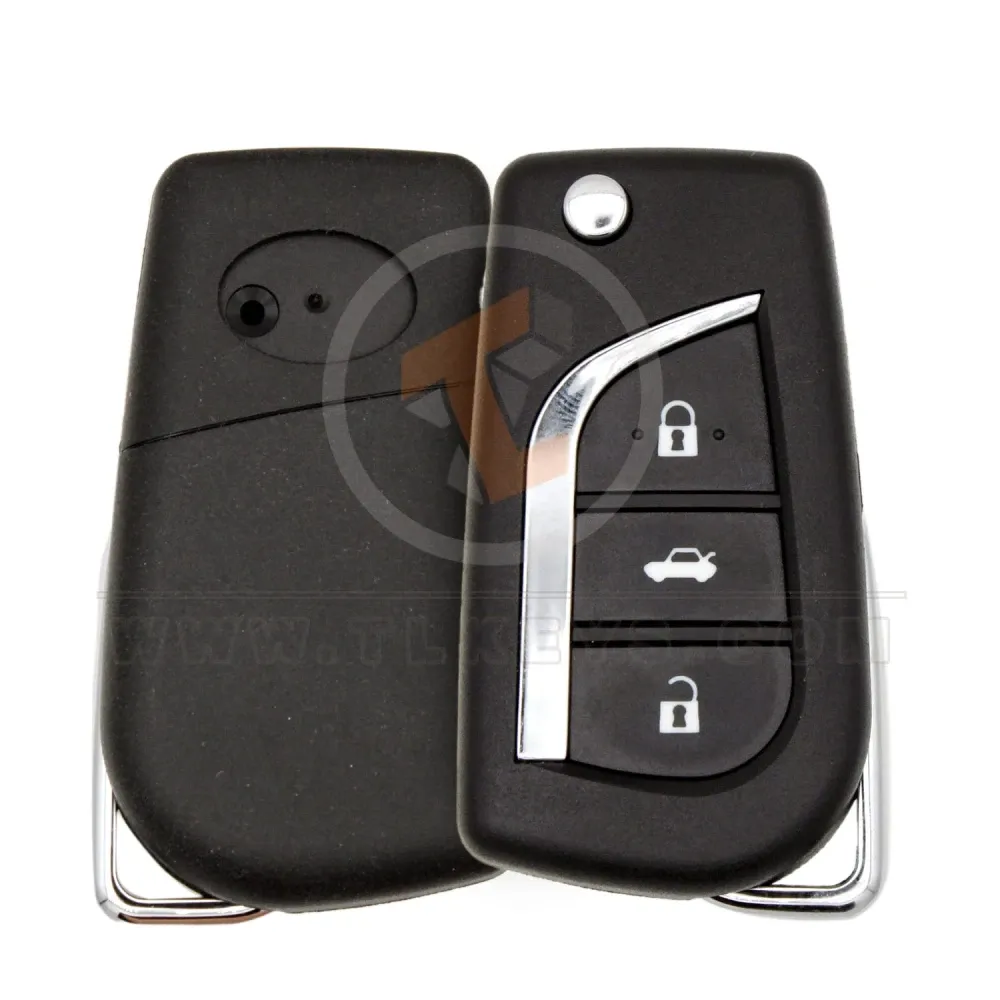 Toyota 2001 2015 flip remote key shell 3 button toy43 Toyota 2001 2015 flip remote key shell 3 button toy43