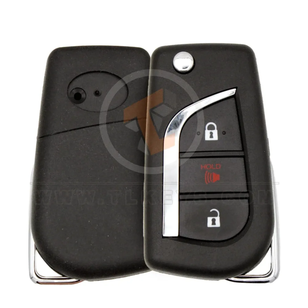 Toyota 2005 2020 flip remote key shell 3button toy43 Toyota 2005 2020 flip remote key shell 3button toy43