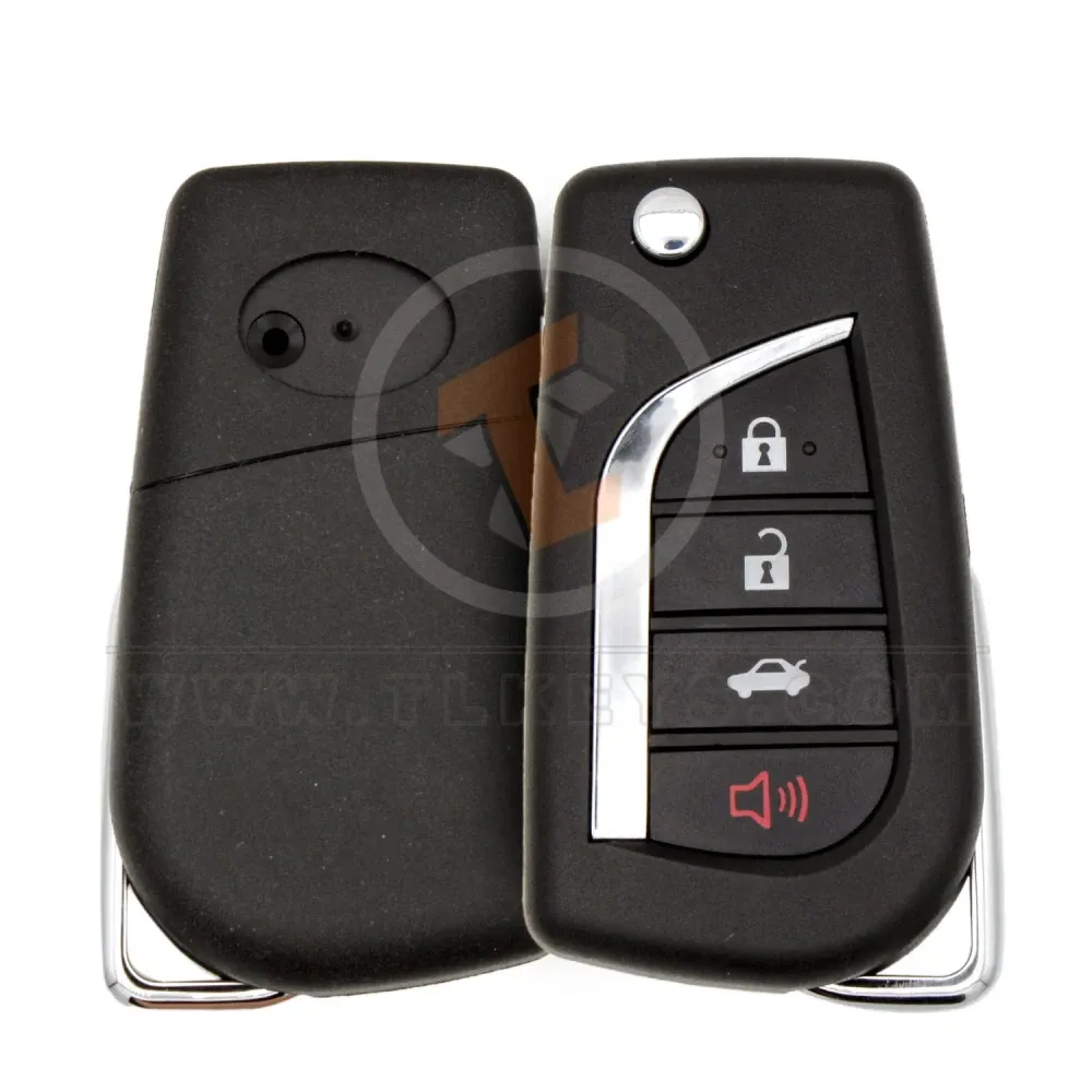 Toyota 2010 2024 flip key shell 4 button toy48 blade Toyota 2010 2024 flip key shell 4 button toy48 blade