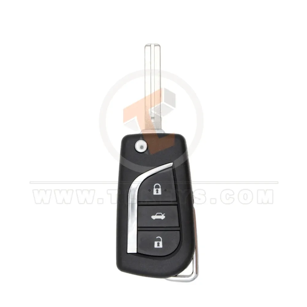 Toyota 2013 2020 flip remote key shell 3 button toy48 blade key Toyota 2013 2020 flip remote key shell 3 button toy48 blade key