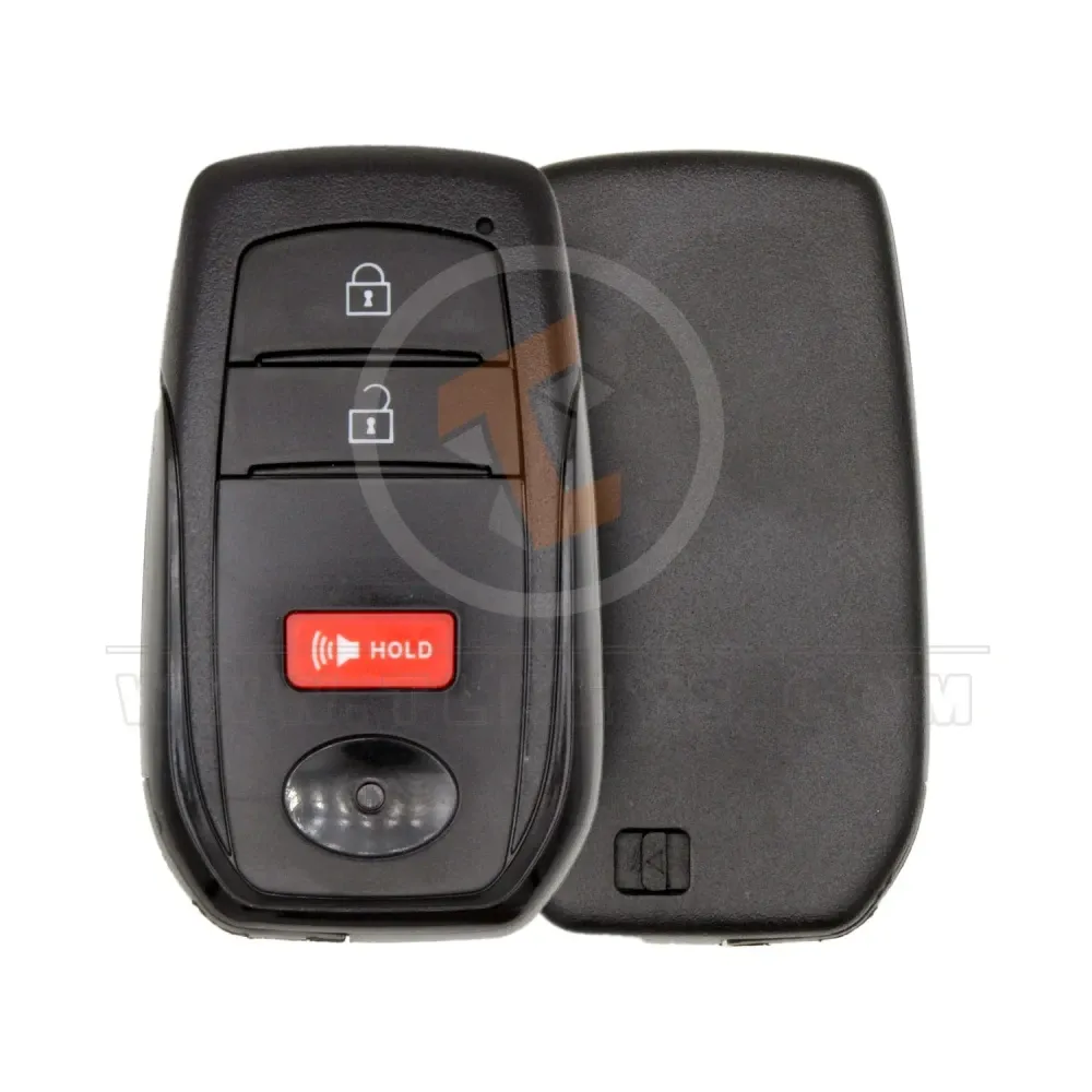 Toyota land cruiser 2023 2026 smart key shell 3 buttons without logo Toyota land cruiser 2023 2026 smart key shell 3 buttons without logo