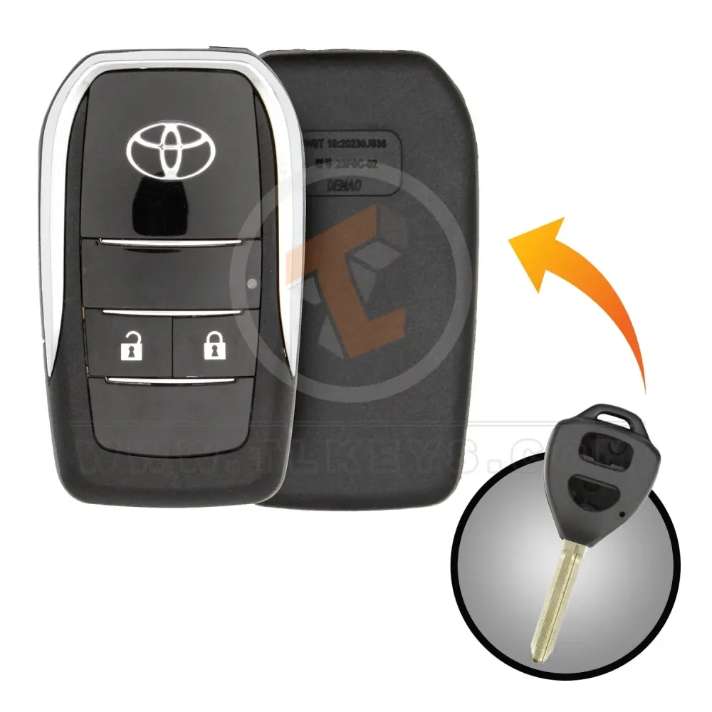 Modified Flip Remote Key Shell For Toyota 2006 2015 2 Button