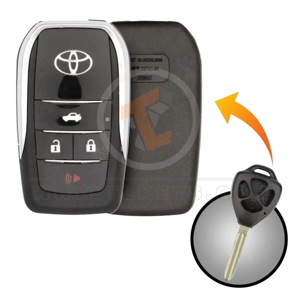 Modified toyota 2006 2015 flip remote key shell 4 buttons main Modified toyota 2006 2015 flip remote key shell 4 buttons main