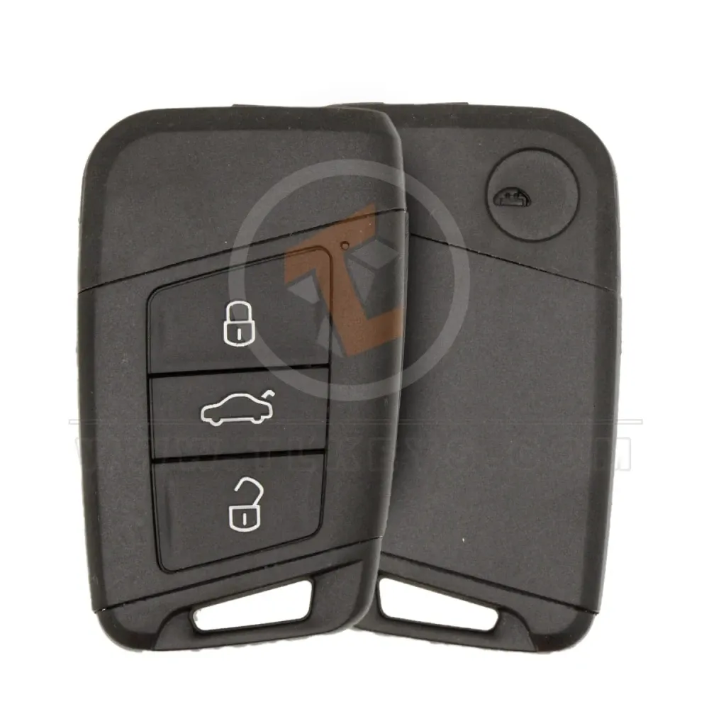 Vw skoda 2015 2018 3 button smart key shell aftermarket Vw skoda 2015 2018 3 button smart key shell aftermarket