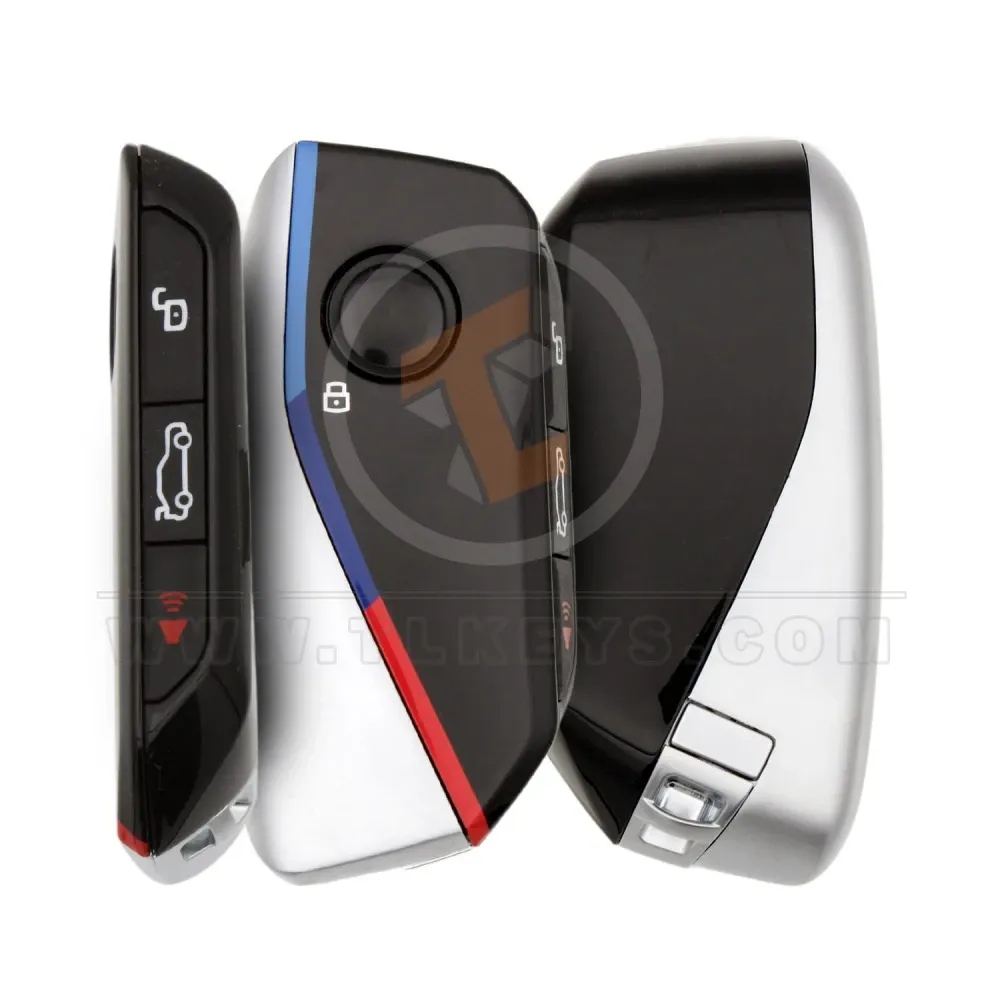 Bmw x1 modified smart key shell 4 button white shiny Bmw x1 modified smart key shell 4 button white shiny