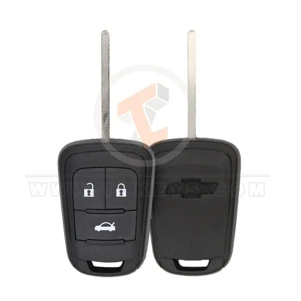 Chevrolet 2014 2018 Coque de clé télécommande 3 boutons 2