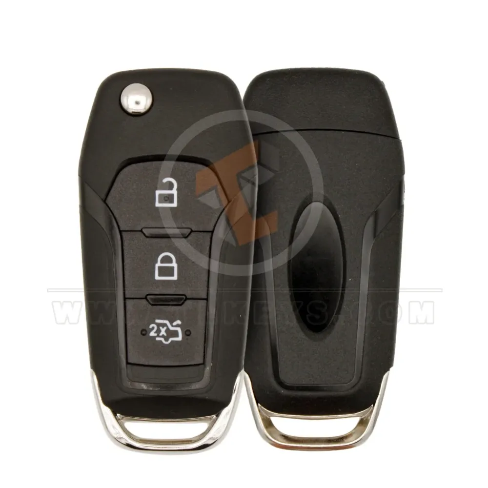 Ford flip remote key shell 3 button aftermarket brand