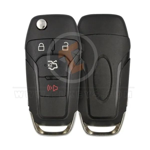 Ford Fusion Flip Key Remote Shell 4 button Remote Type FBS4