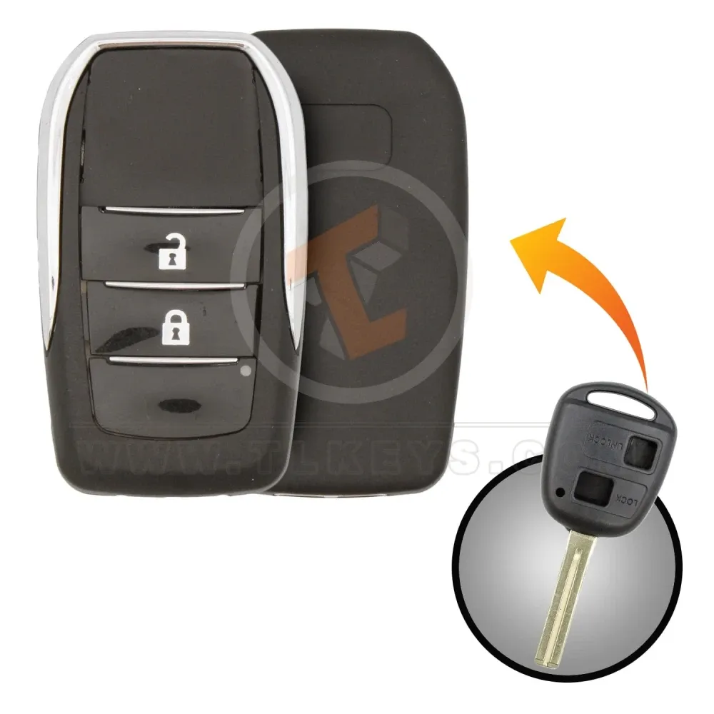 Modified lexus 1998 2011 flip key remote shell 2 buttons main Modified lexus 1998 2011 flip key remote shell 2 buttons main