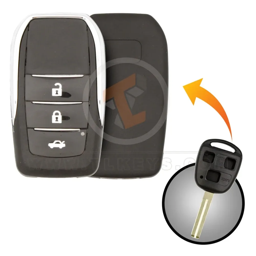 Modified lexus 1998 2011 flip key remote shell 3 buttons main Modified lexus 1998 2011 flip key remote shell 3 buttons main
