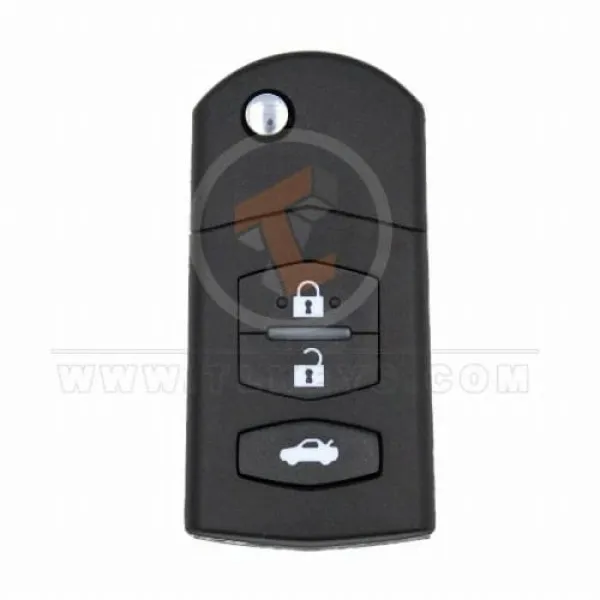 Mazda Flip Key Remote Shell 3 Buttons Head And Body