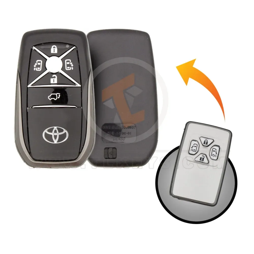 Toyota previa 2008 2015 modified 5 button smart key shell
