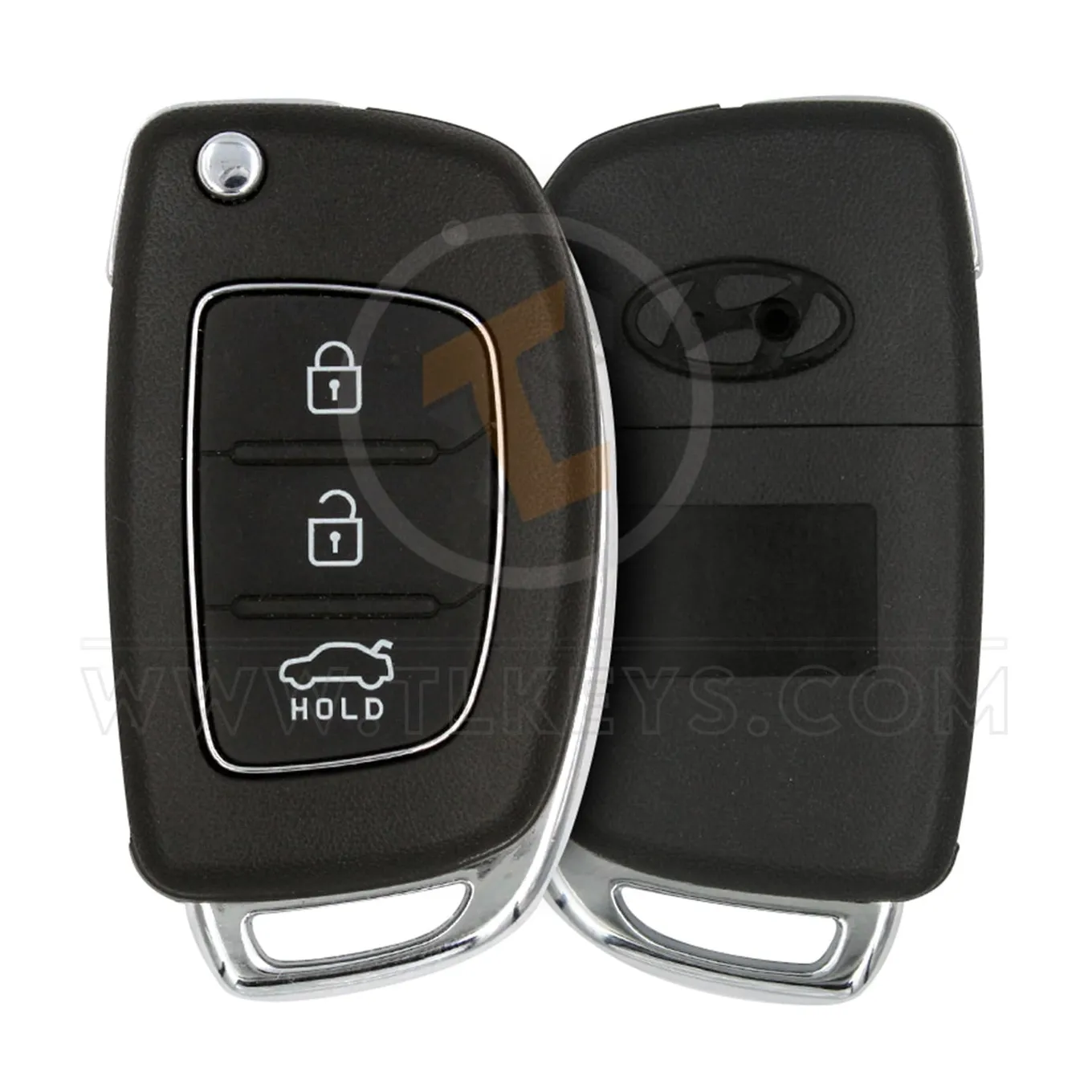 Hyundai 2012 2019 Flip Remote Shell 3 Buttons Sedan Trunk HYN14 Blade Buttons 3