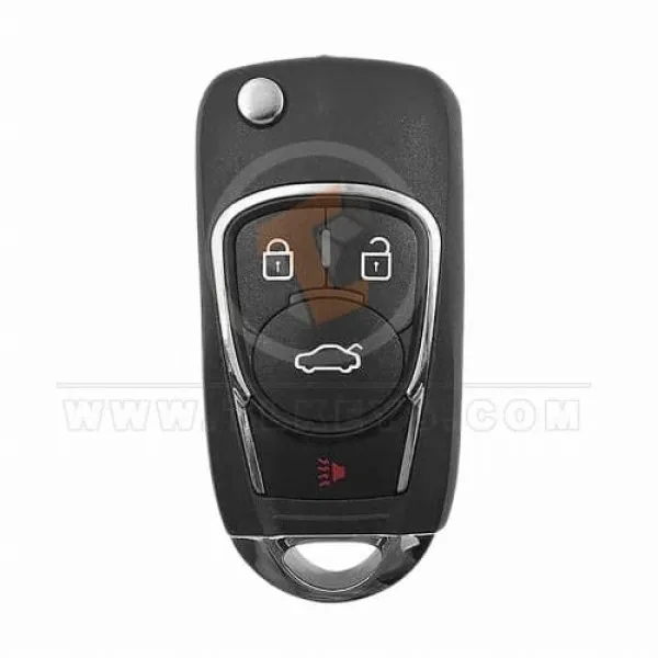KeyDiy KD Flip Key Remote 4 Buttons B Series B22 4 Panic Button Yes